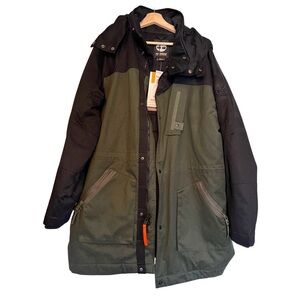 TIMBERLAND Earthkeepers By Raeburn Down Olive Army Parka Coat Weather Resistant